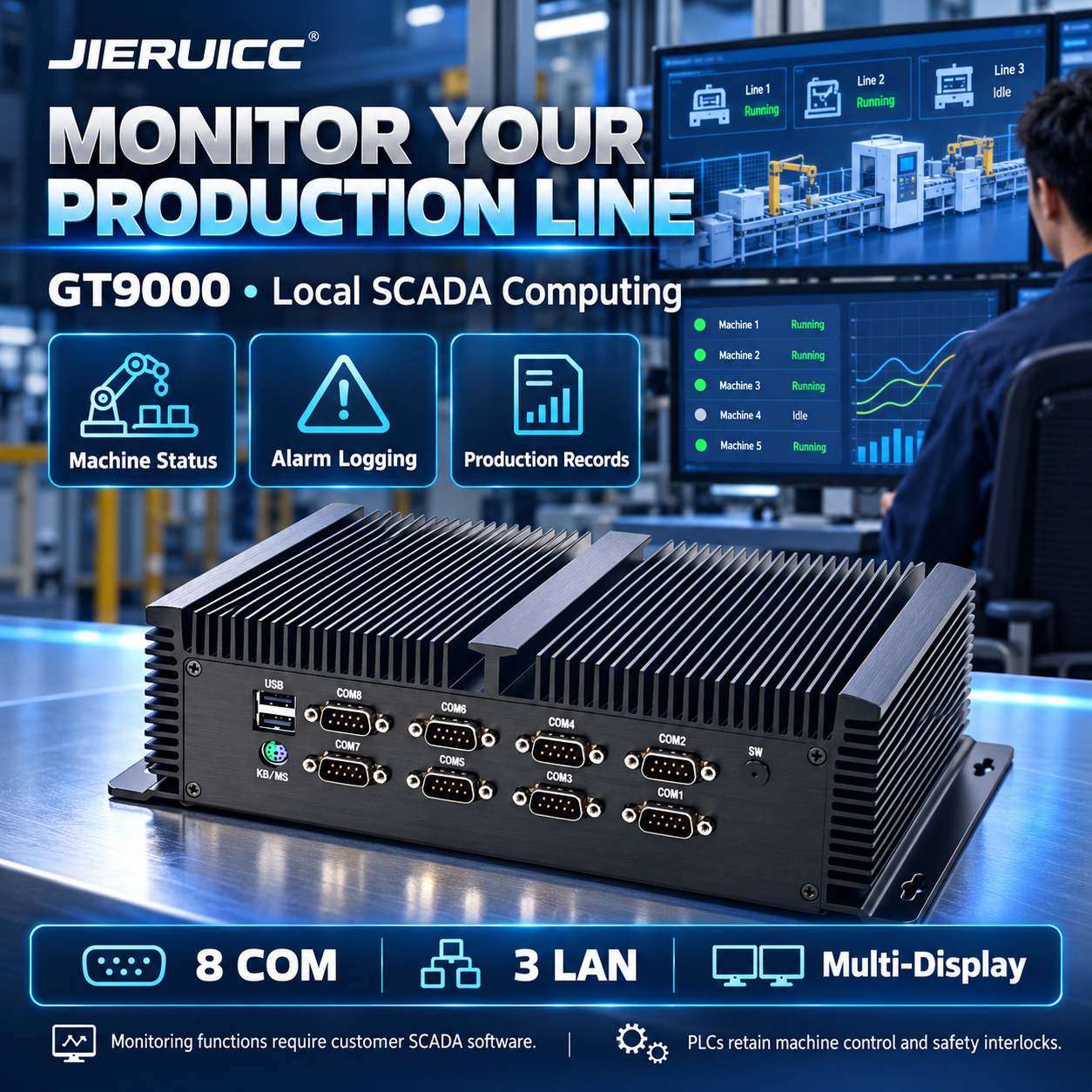 industrial pc GT9000 for automation monitoring