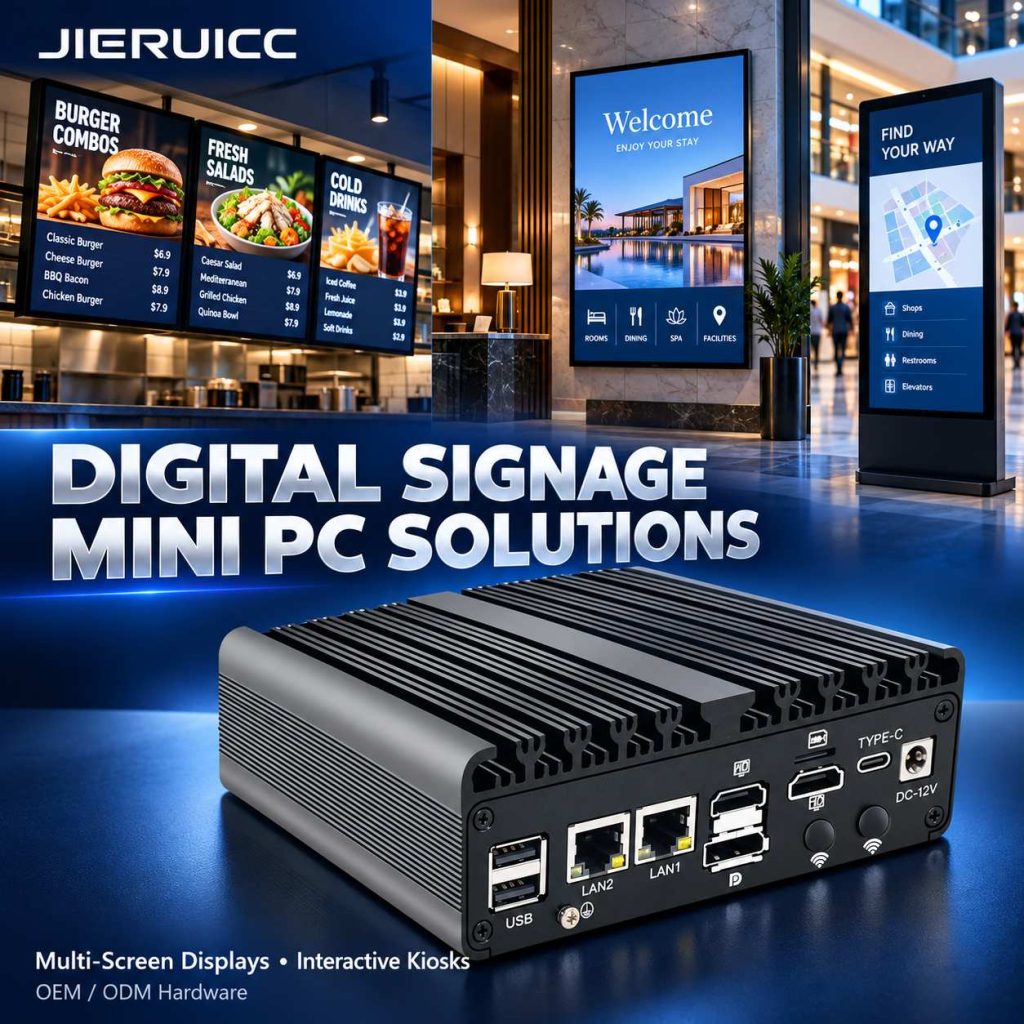 Jieruicc Oemodm Mini Pcs For Digital Signage