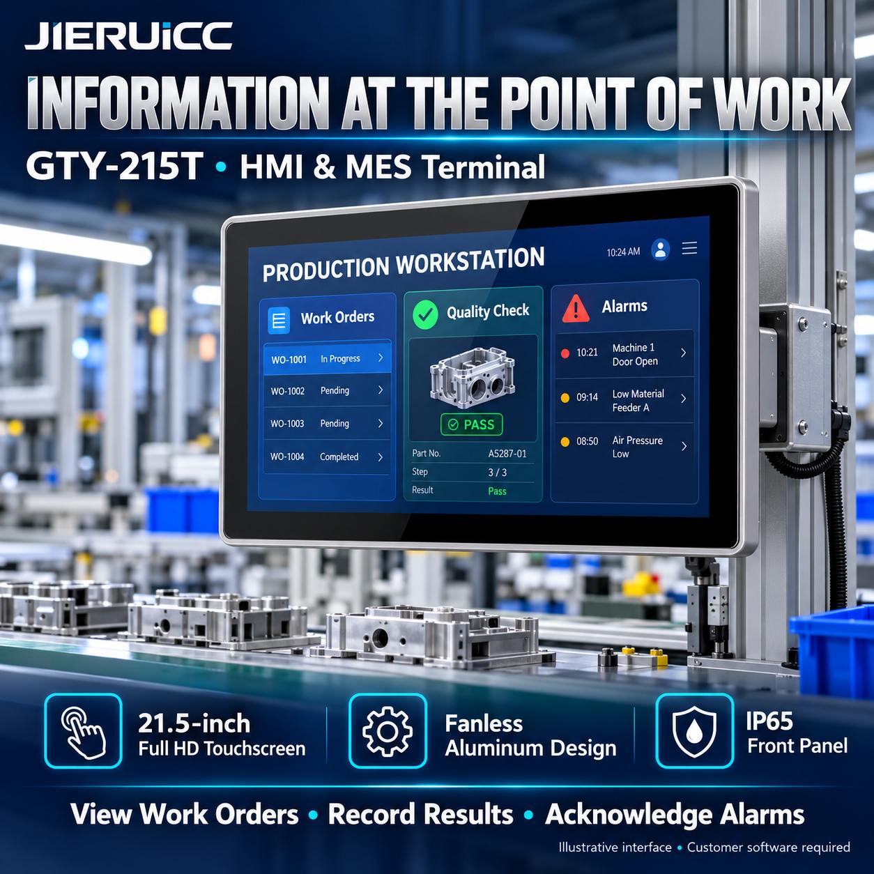 industrial panel pc for HMI