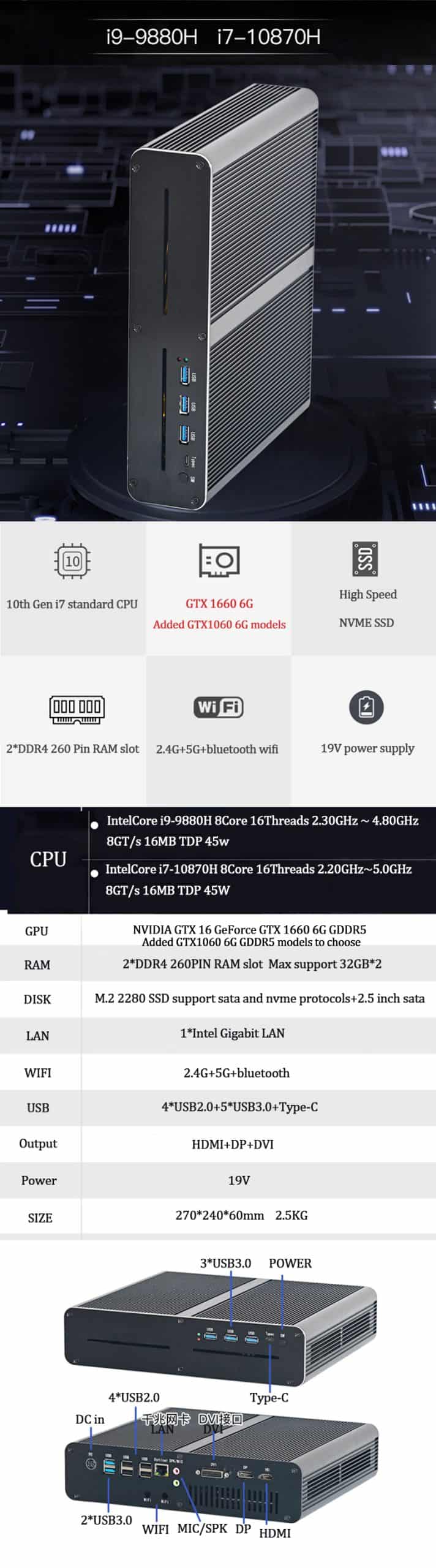 Nvidia GeForce GTX 1060 3GB/GTX 1060 6GB/GTX 1660 6GB/GTX 1650 4GB gaming computer 