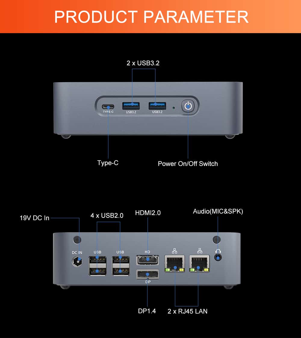 AMD Ryzen Mini PC 5500U 5825U 5900HX S500+