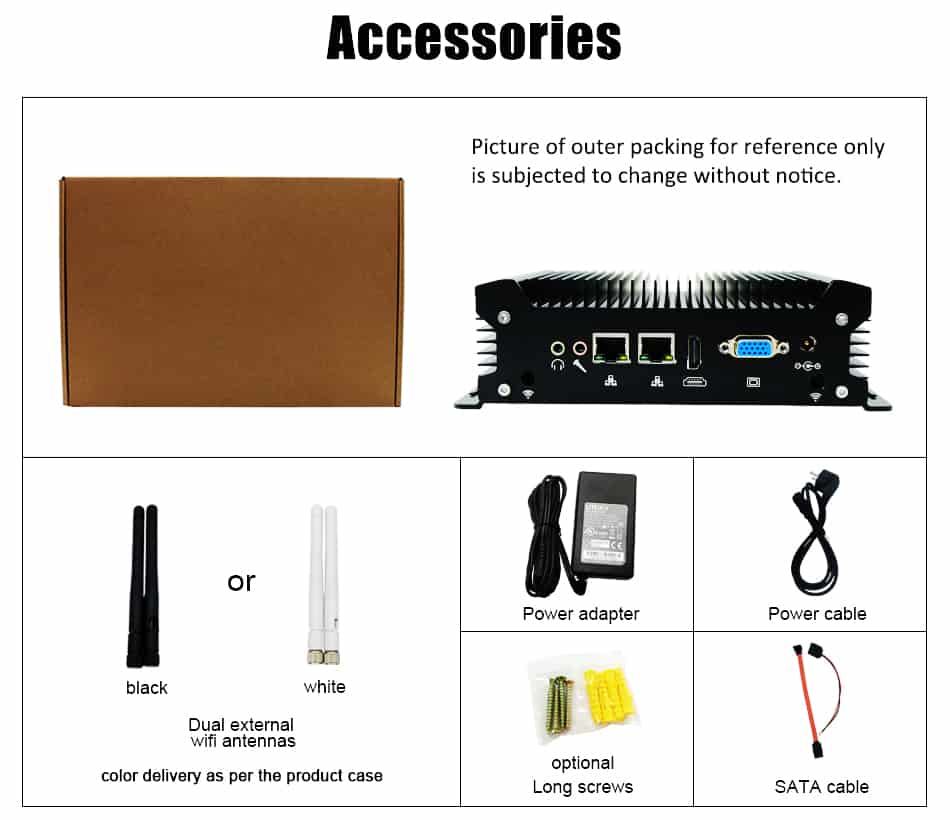 industrial pc with 2 x RJ45 Intel Giga LAN + 2 x DB9 232 COM.embedded SIM card slot onboard for 3G/4G Wi-Fi.