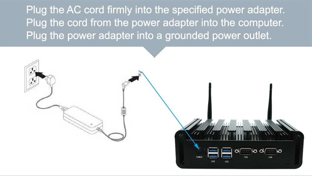 Inustrial Mini Computer GT6000 with 2 RS232 RS485 Dual LAN RJ45 4USB Ports,2HDMI+1DP three display output 