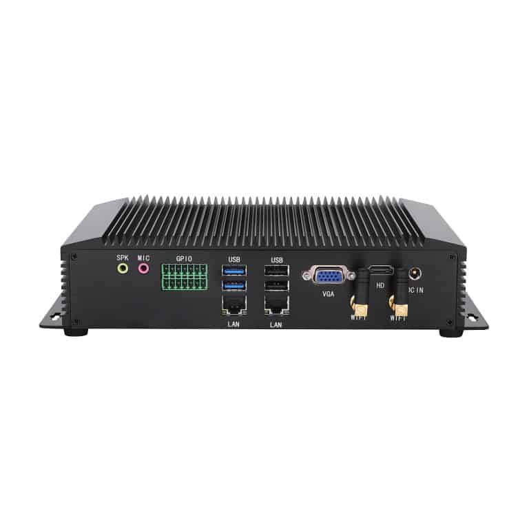 Industrial Fanless Mini PC GT7000 with 6*COM / 2LAN / HDMI+VGA / 8USB