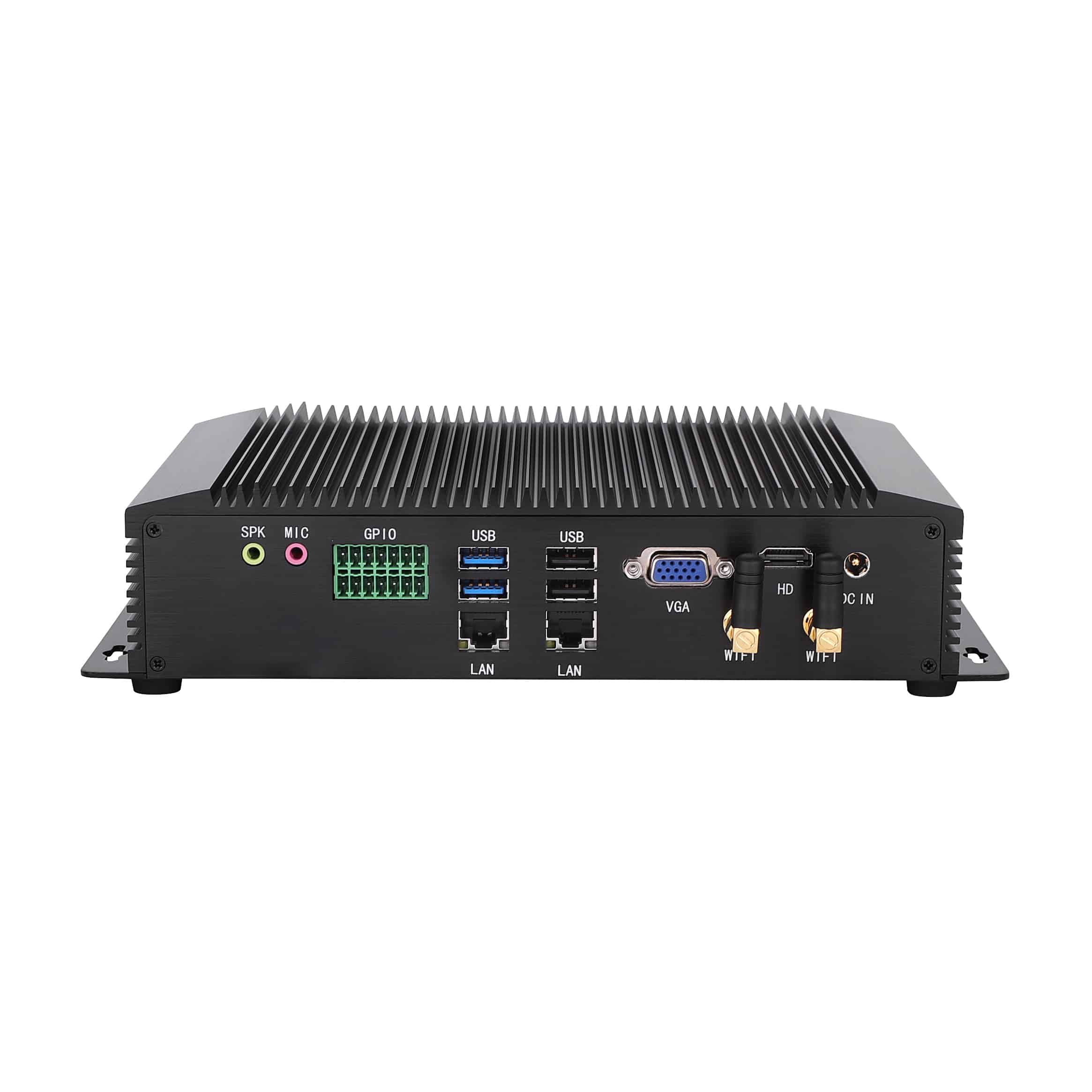 Industrial Fanless Mini PC GT7000 with 6*COM / 2LAN / HDMI+VGA / 8USB