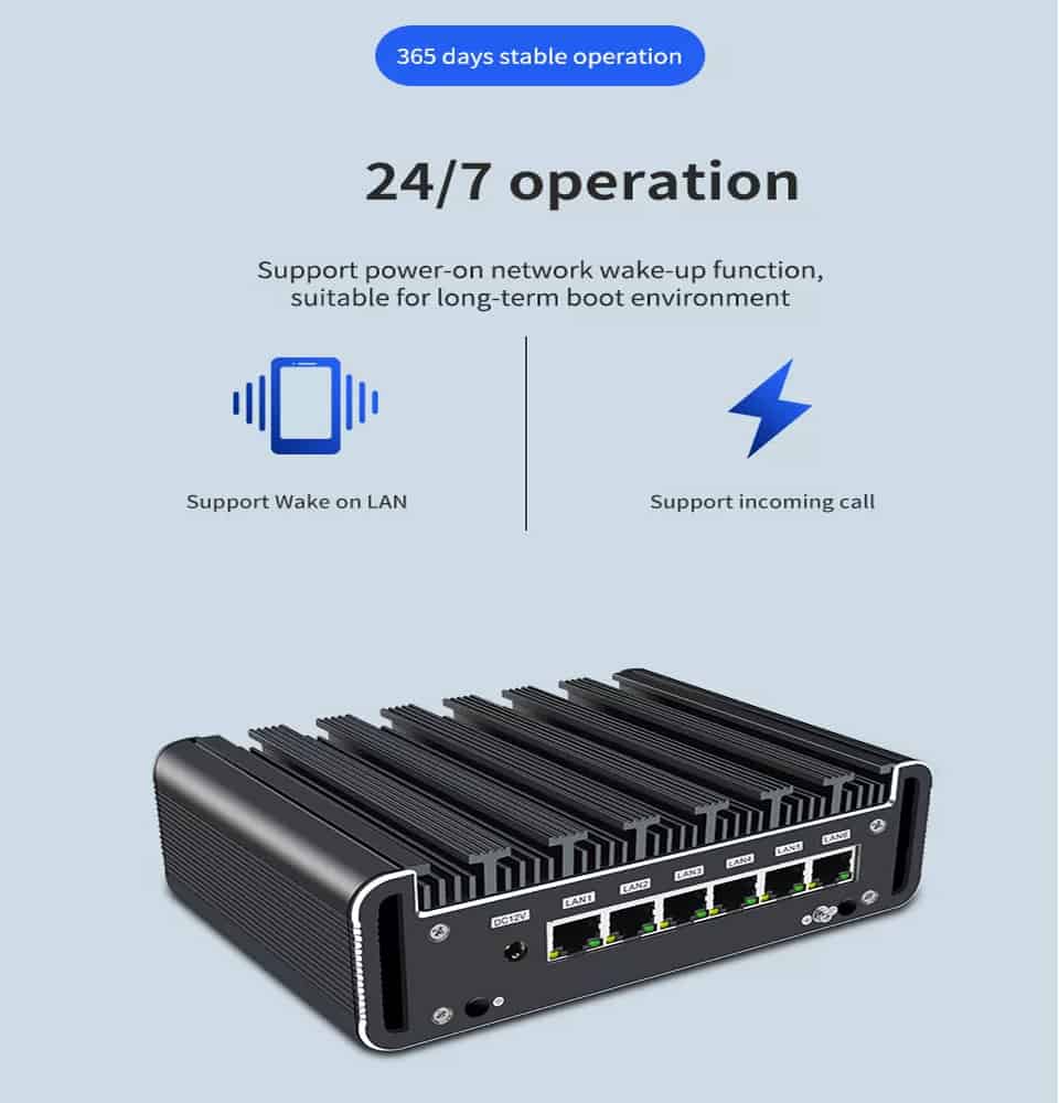 Pfsense Firewall PC with Tiger Lake Intel Core i7 i5 i3 Processor