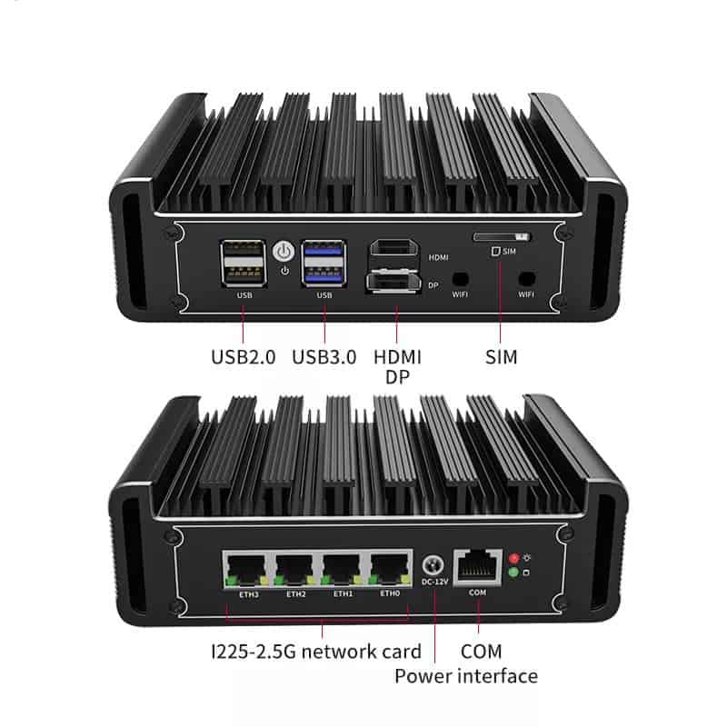 4 nic mini pc uses Intel N5100, N5105, 7505U, I3 1115G4, I5 1135G7, I7 1165G7 