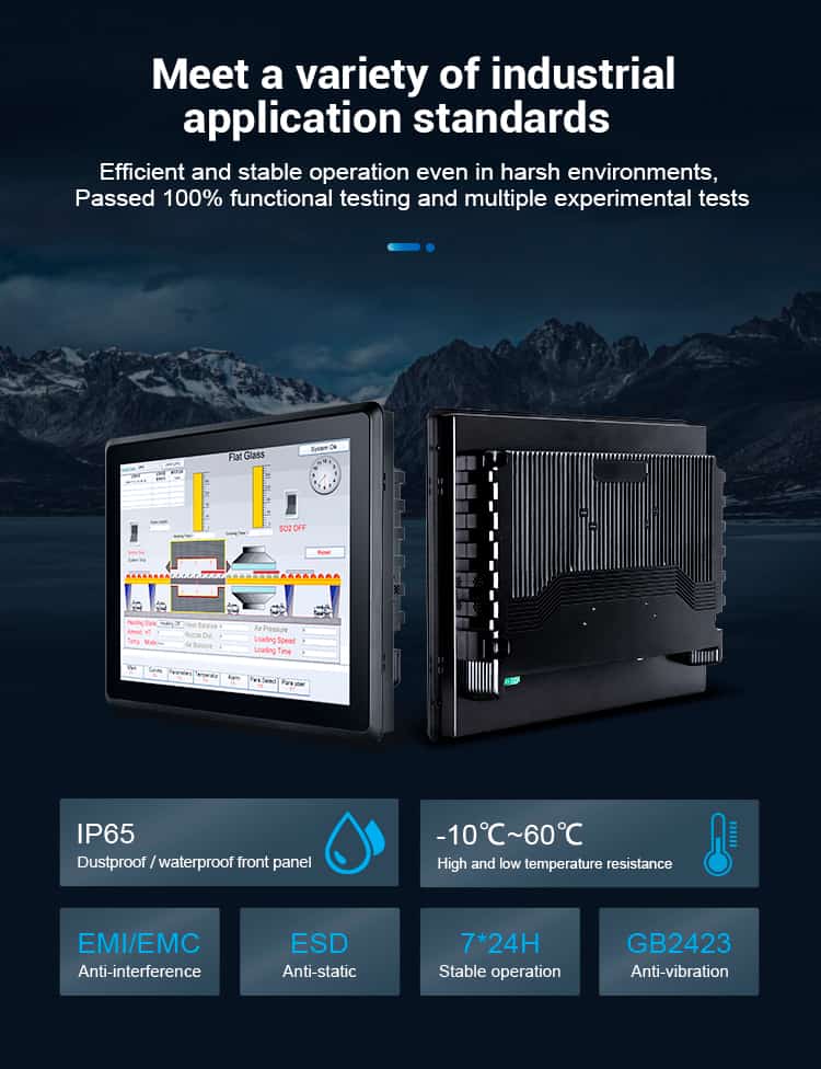 Ip Rates Touch Screen IP65 Industrial Multi-point Capacitive Touch Screen Monitors - JIERUICC