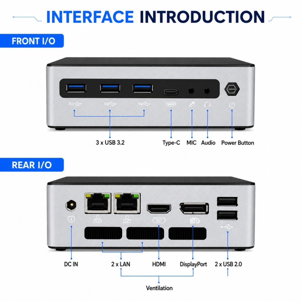 5 Mini Pc Ports