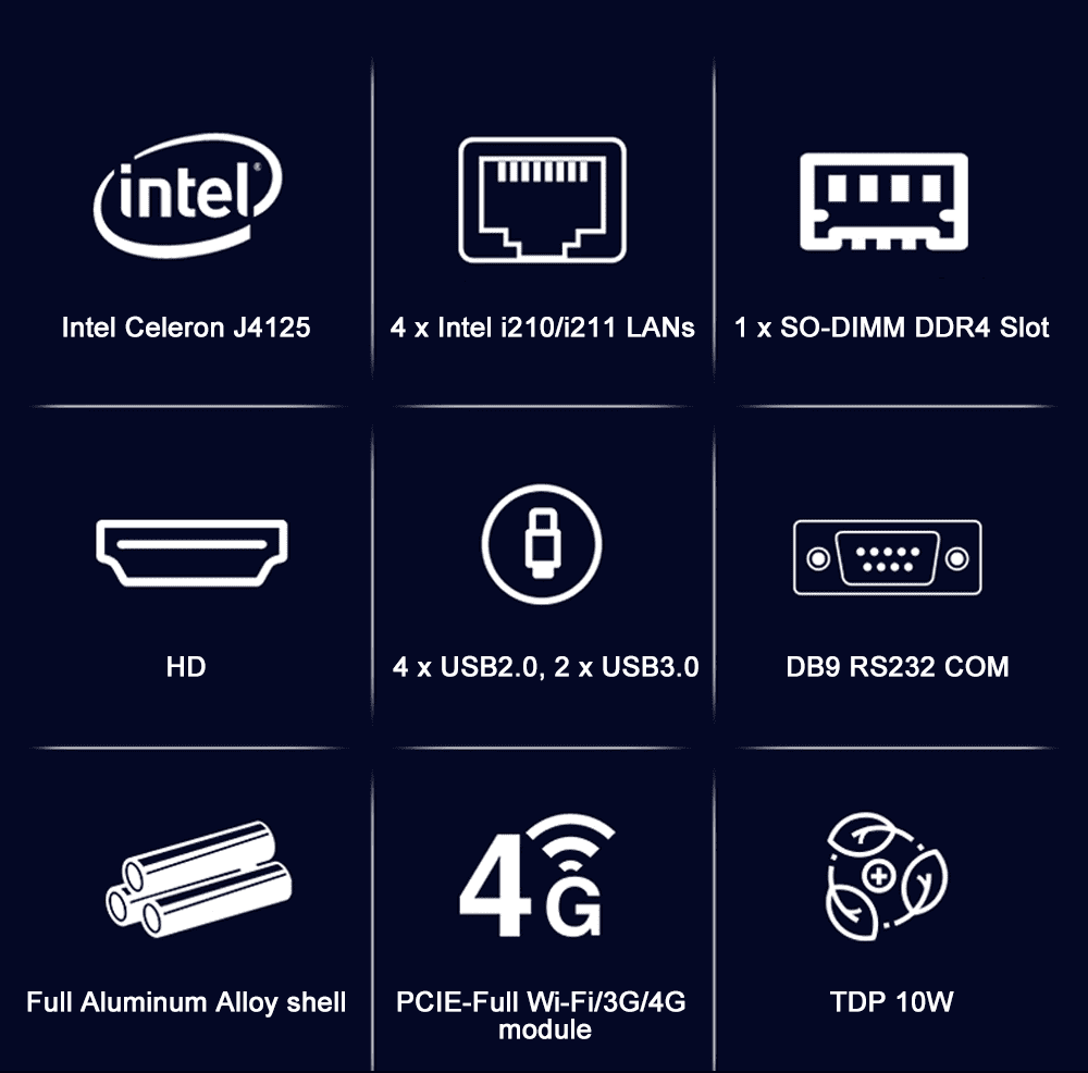 4LAN Firewall PC J4125 