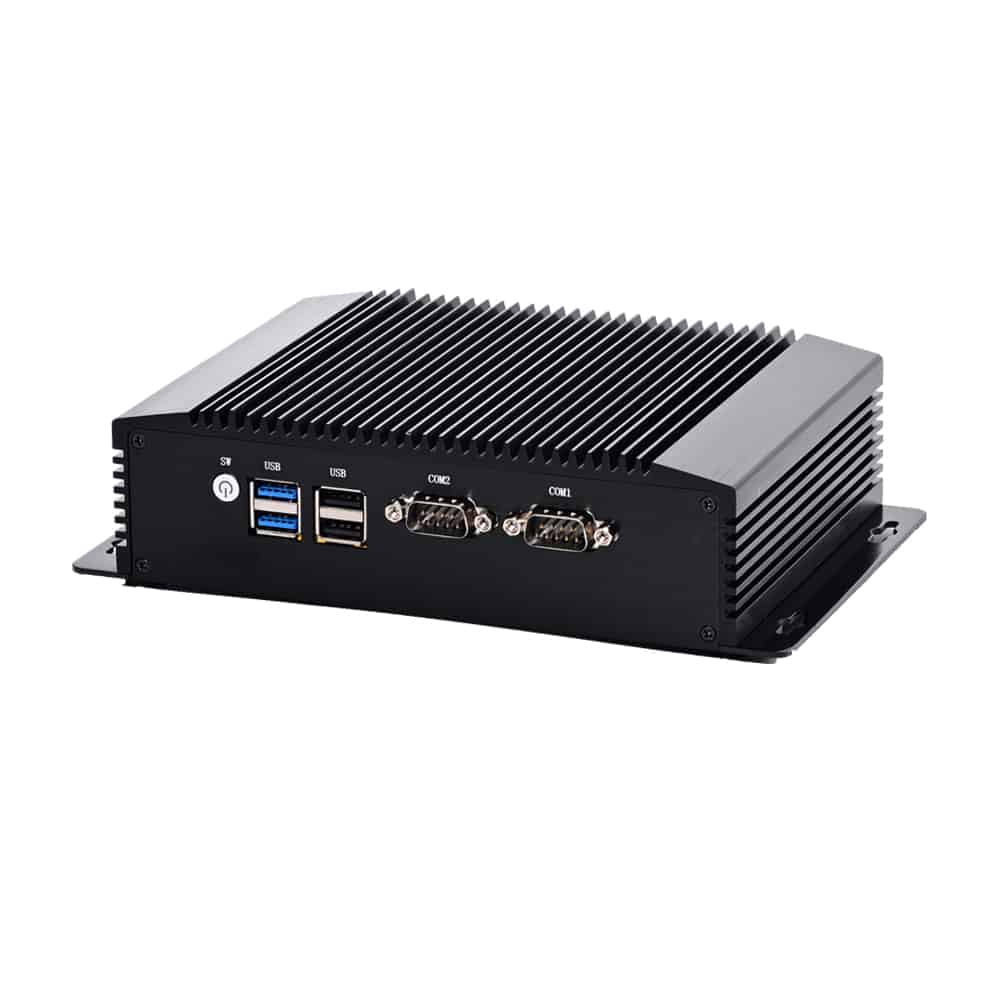 JIERUICC Industrial embedded pc GT1100 With 2LAN,Dual COM RS232,2HDMI 1DP Triple display for digital signage