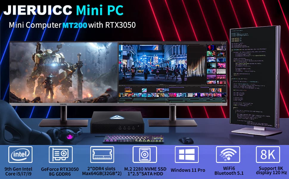 Compact Gaming PCs i5-9400F i7-9700F i9-9900T 