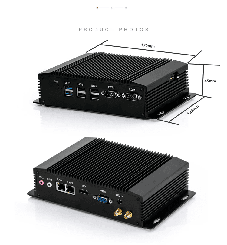 industrial pc with sim card slot support 4g network