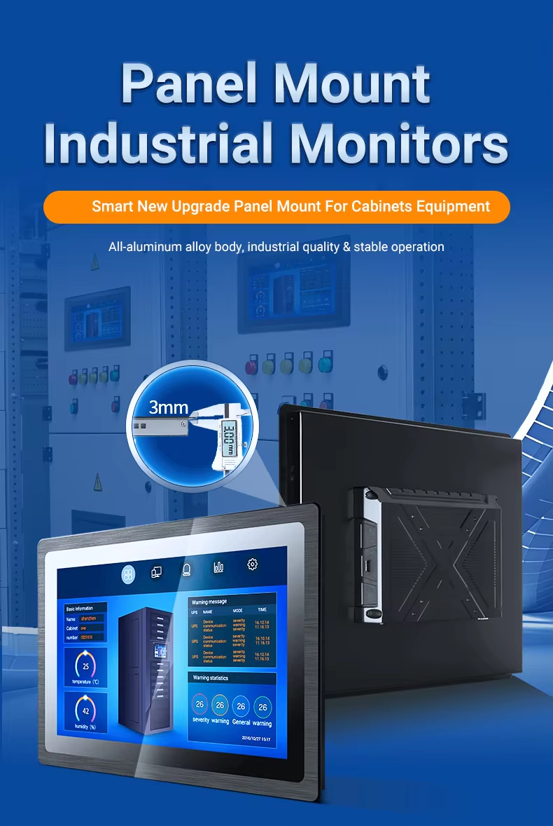 Rugged IP65 Industrial Monitor