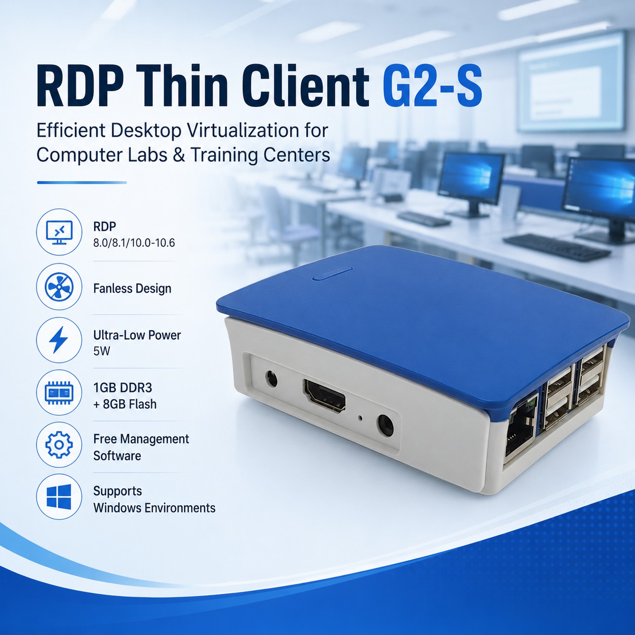 rdp thin client for computer lab
