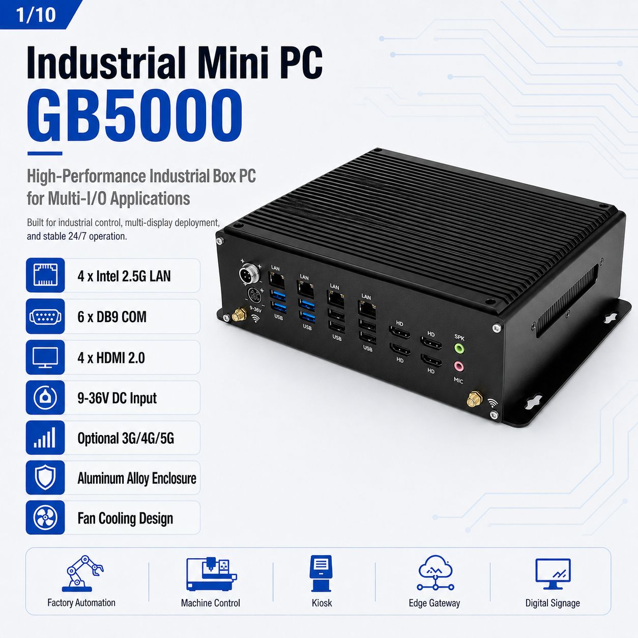 industrial box pc GB5000