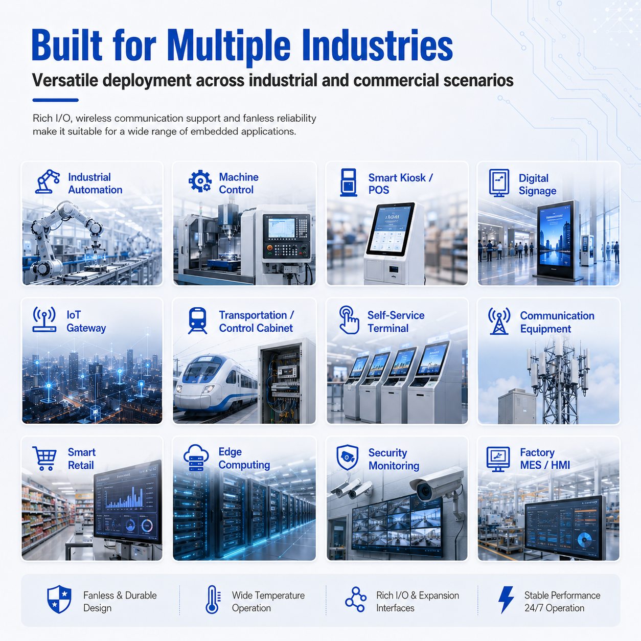 Industrial box pc support 4G LTE