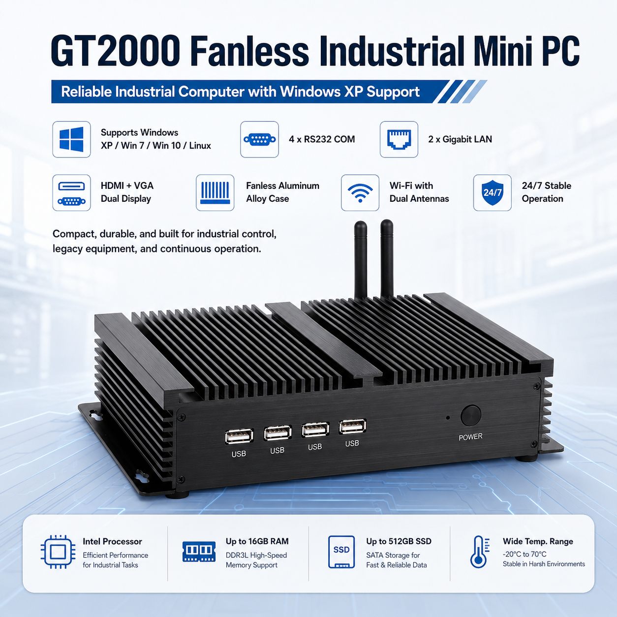 mini pc support windows xp os