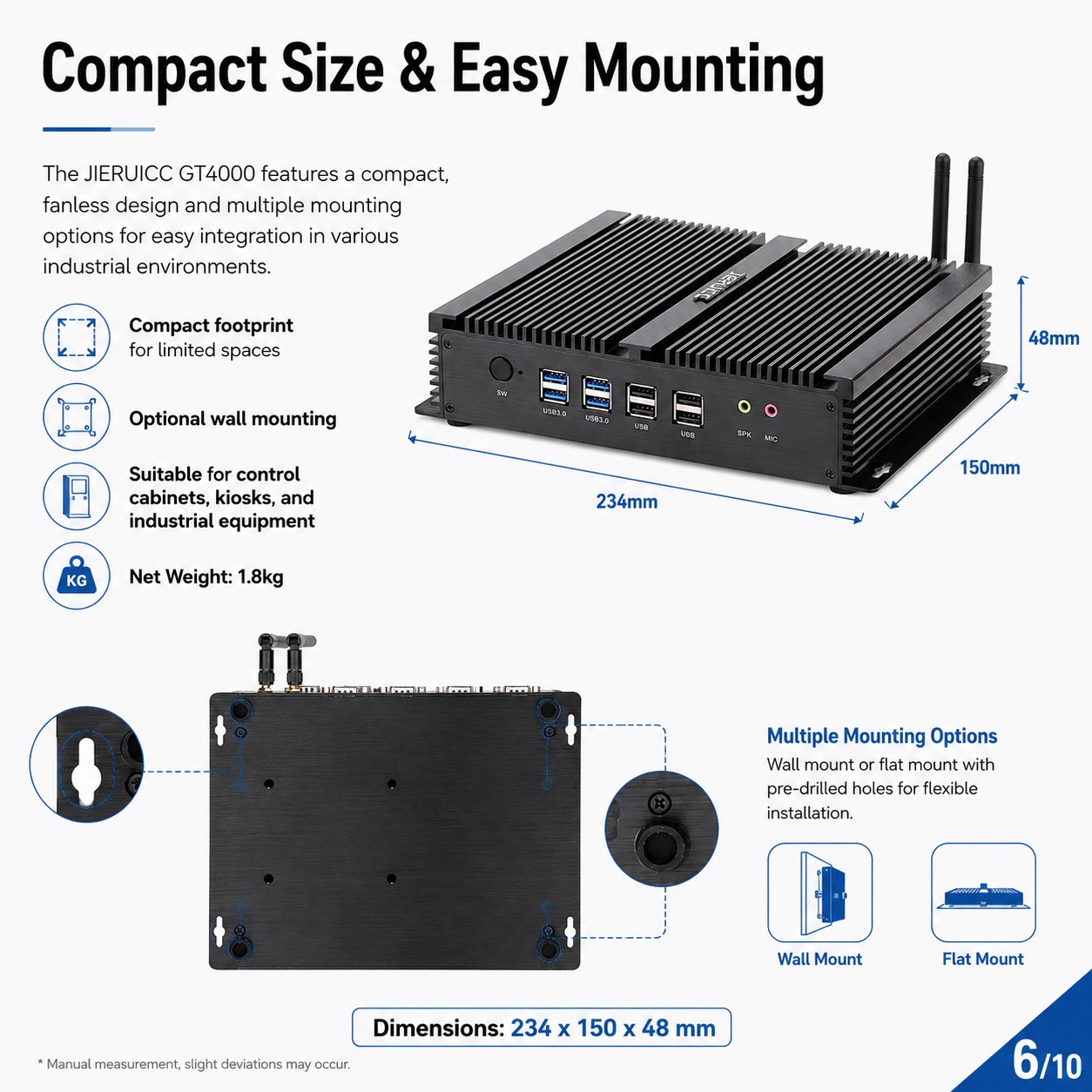 fanless mini industrial pc GT4000
