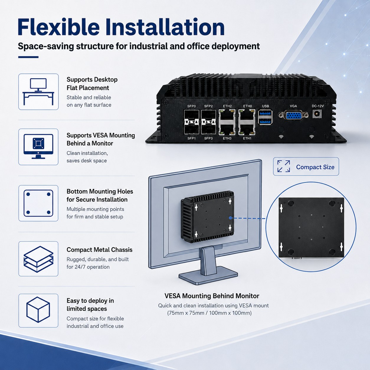 Firewall PC with 4 SPF+