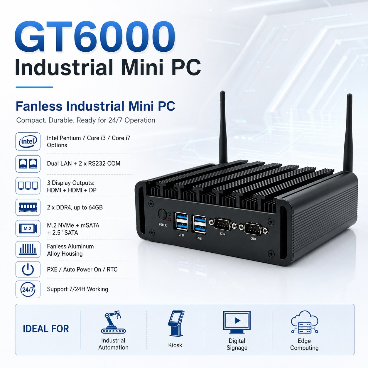 China fanless mini pc supplier