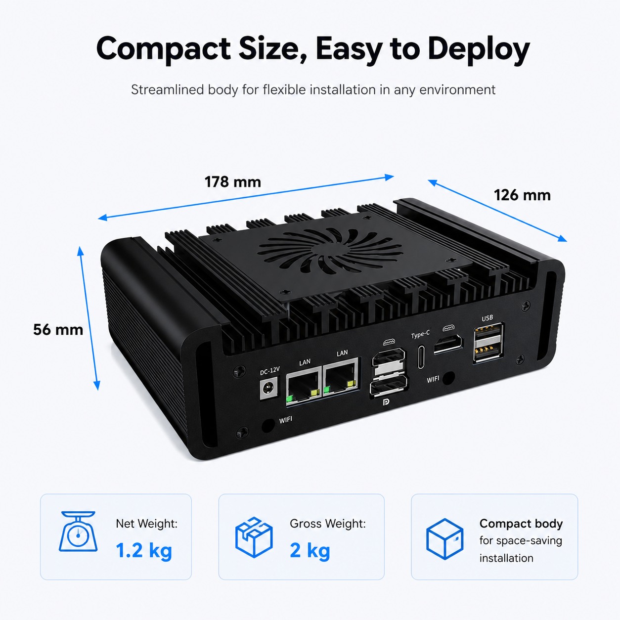 fanless industrial mini pc