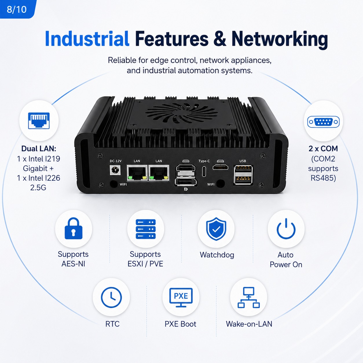 fanless industrial mini pc