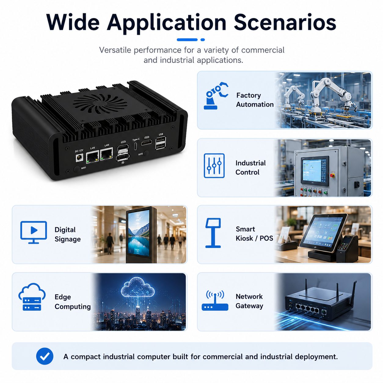 fanless industrial mini pc