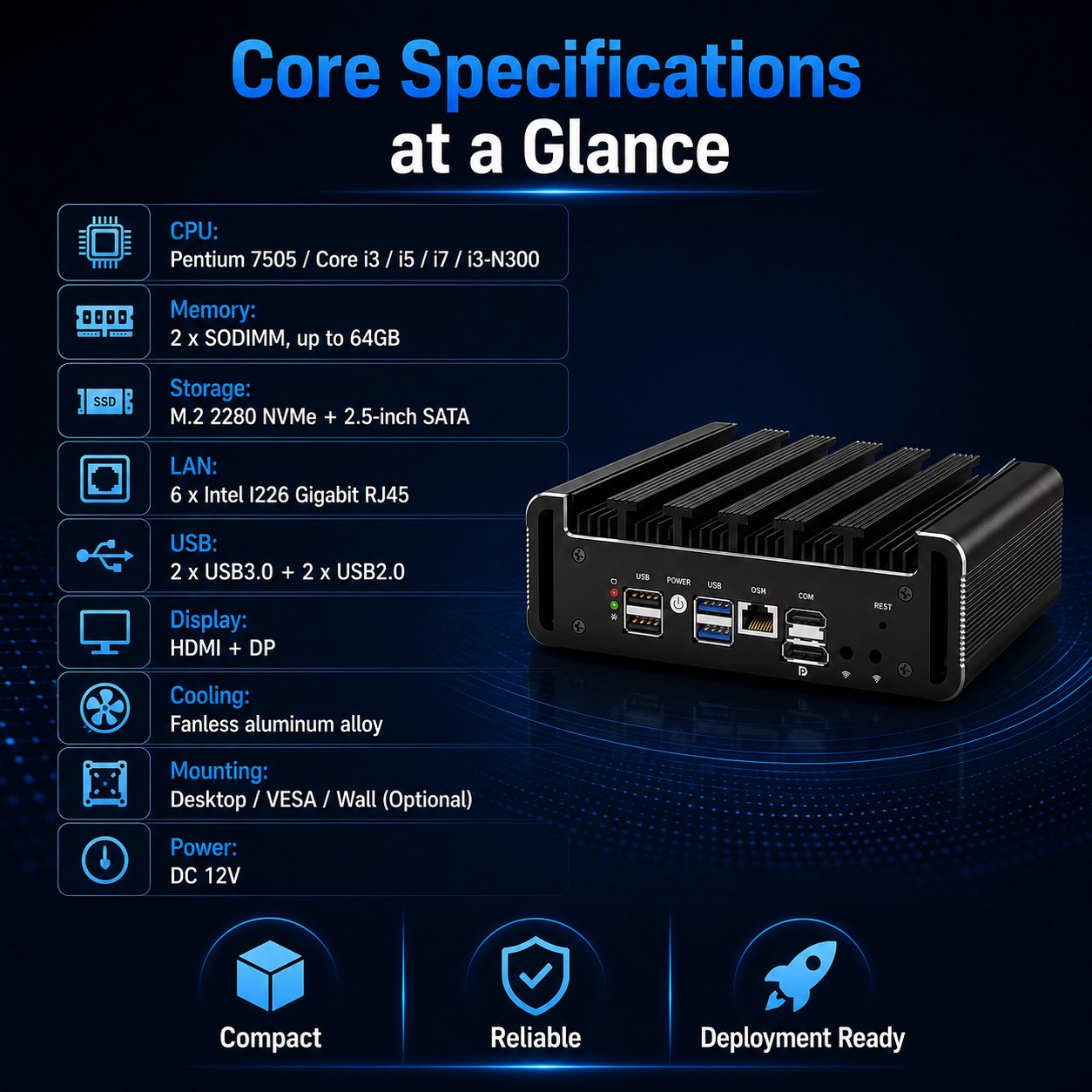 fanless firewall appliance
