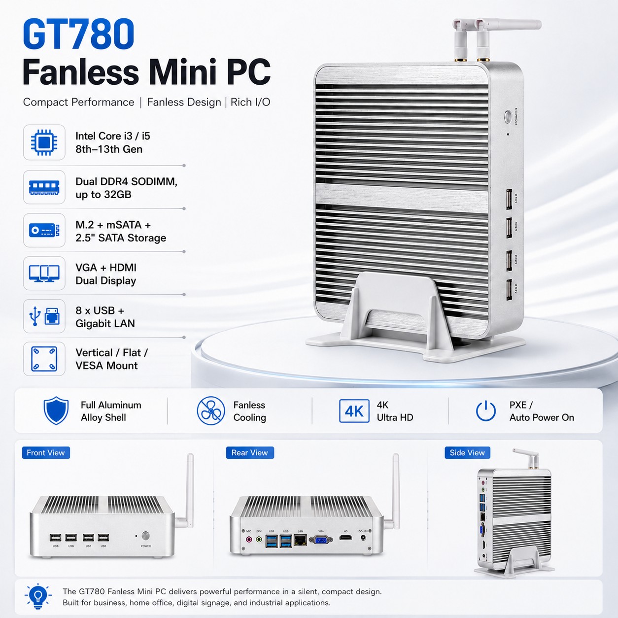 fanless mini pc supplier