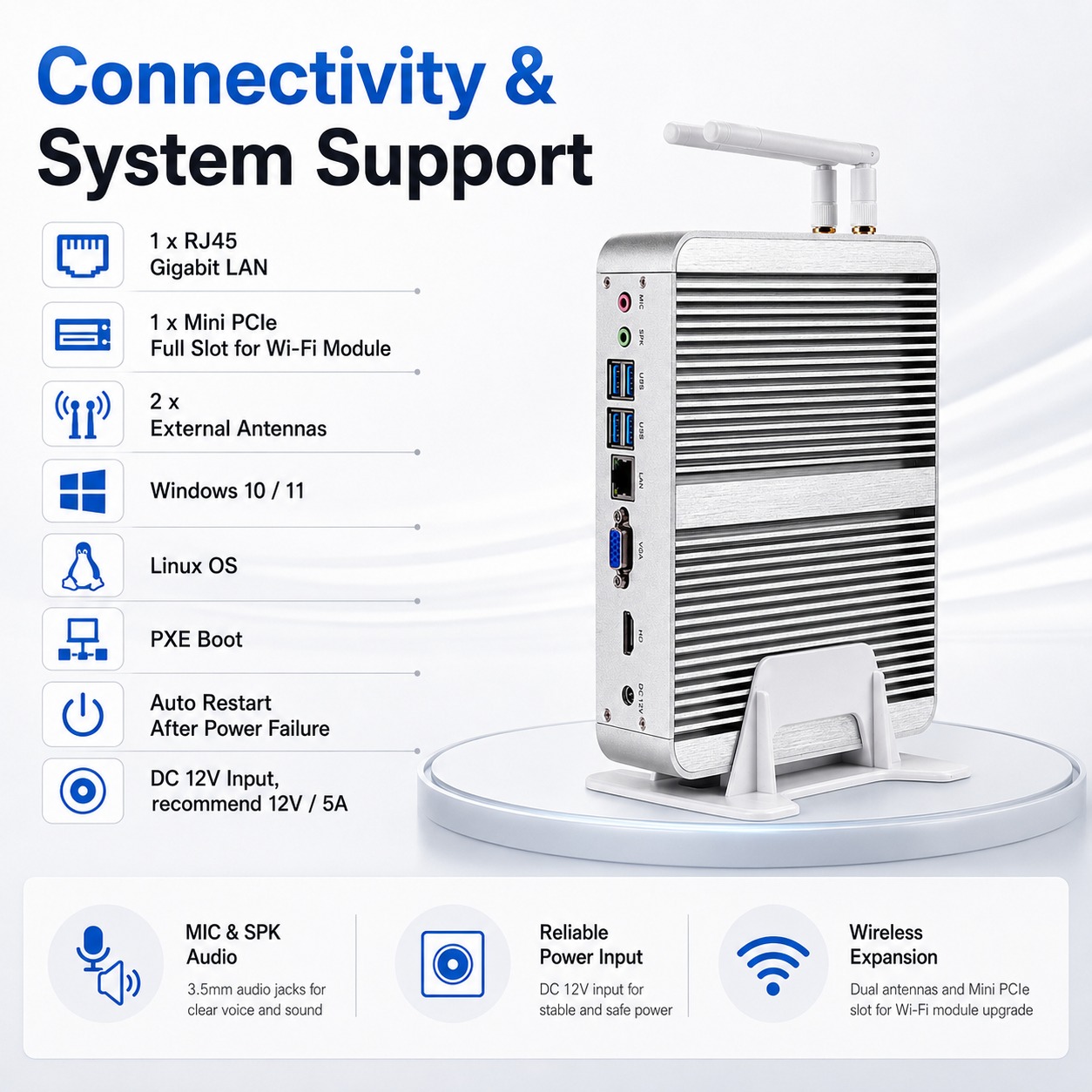 fanless mini pc supplier