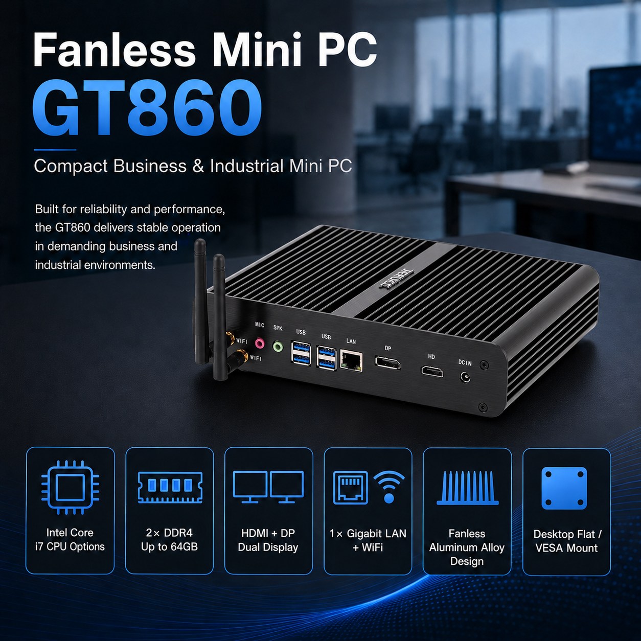 fanless mini pc supplier