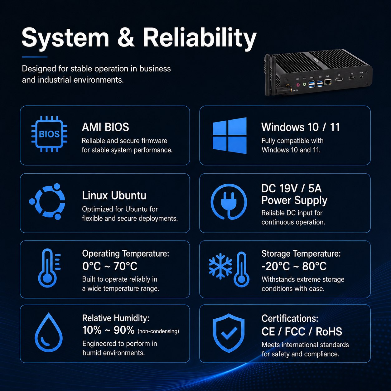 fanless mini pc supplier