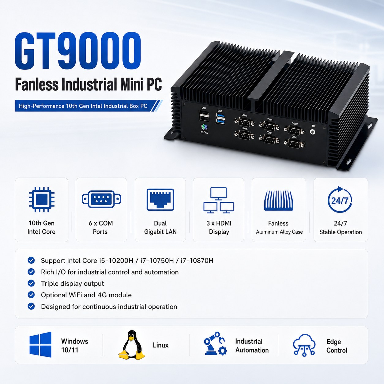 industrial mini pc GT9000