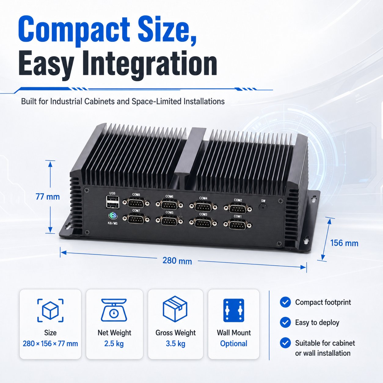 industrial box pc ultra 7 150U
