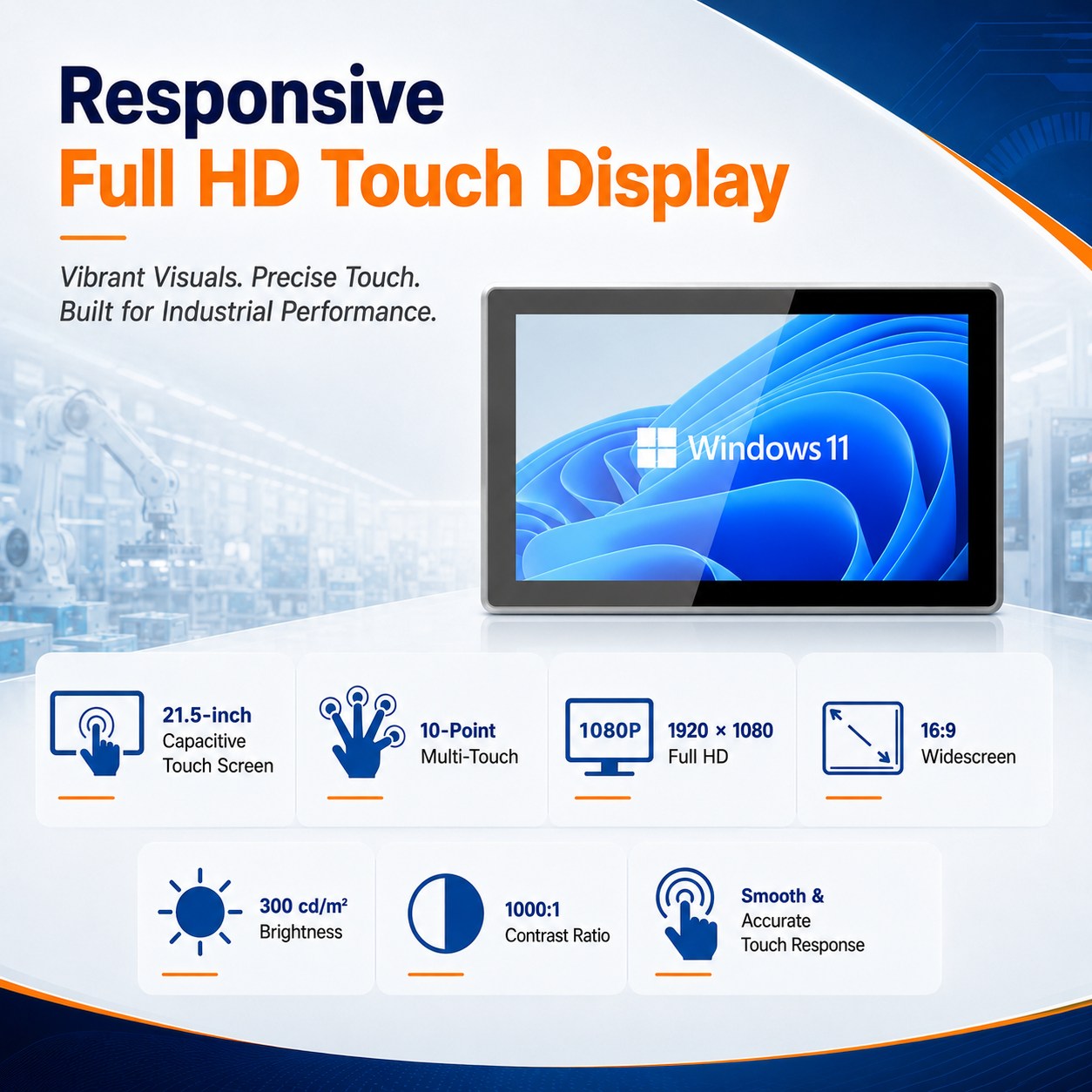 21.5inch Embedded Panel Pc