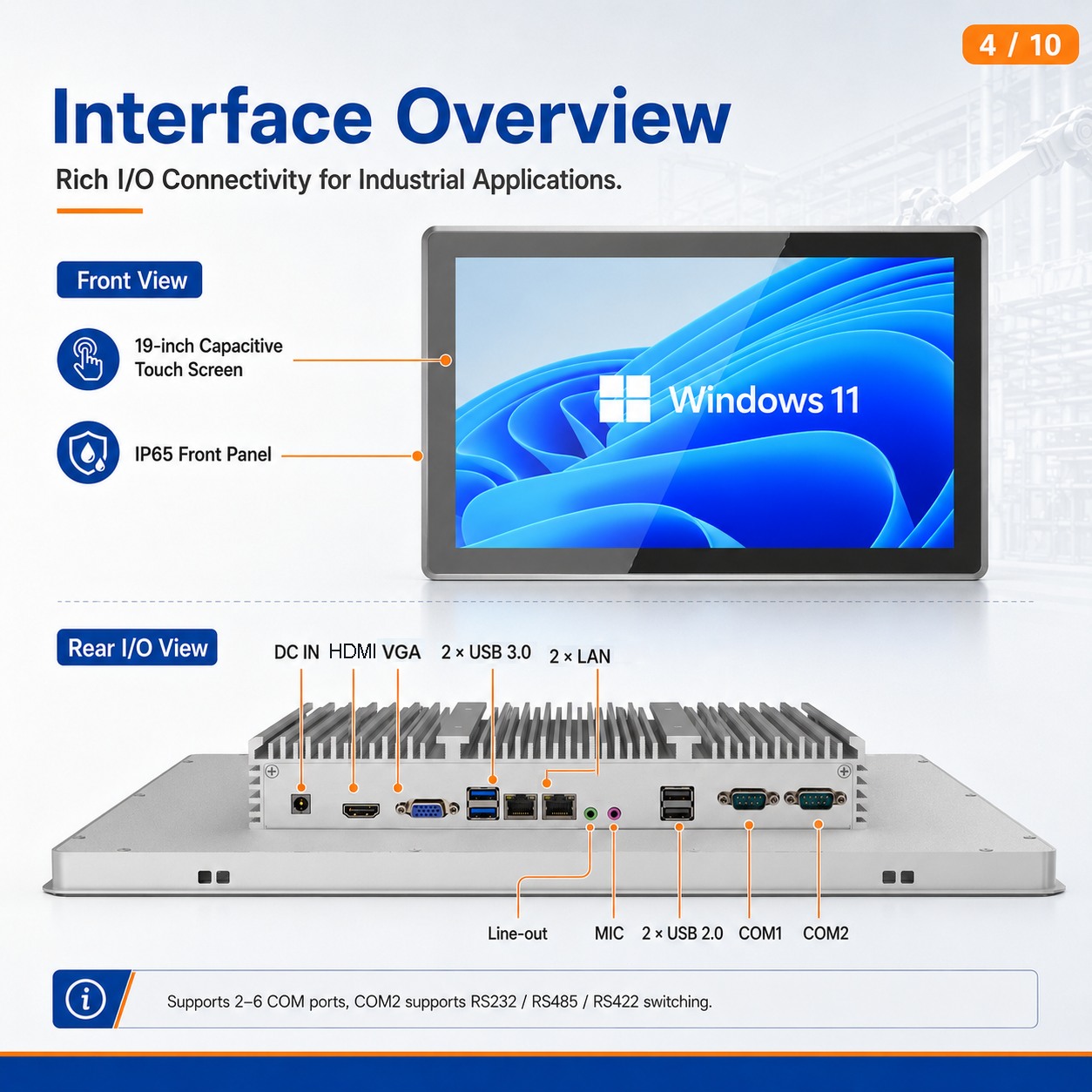 4 Industrial Pane Pc Manufacturer Jieruicc