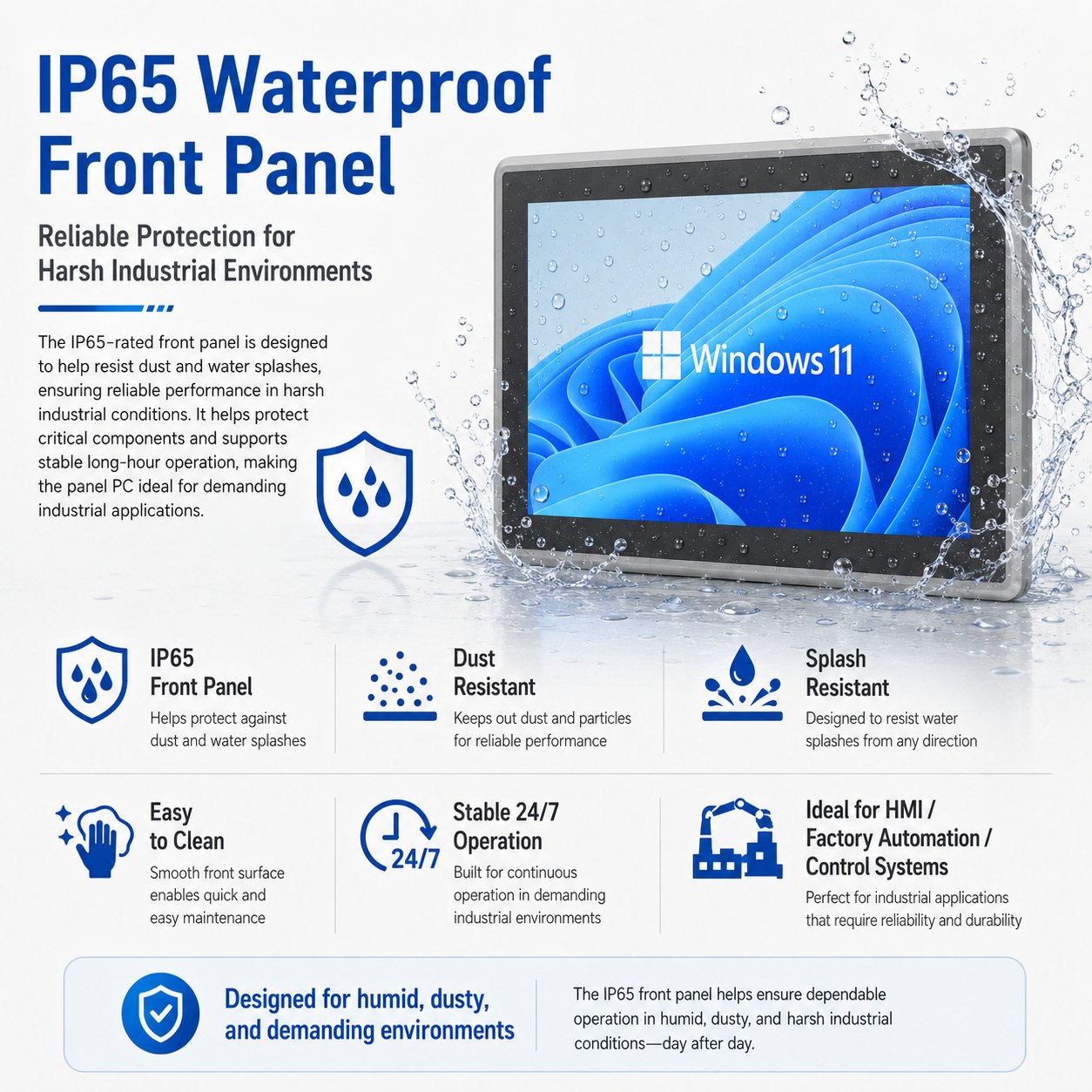 5 10.1inch Industrial Panel Pc Gty 101t