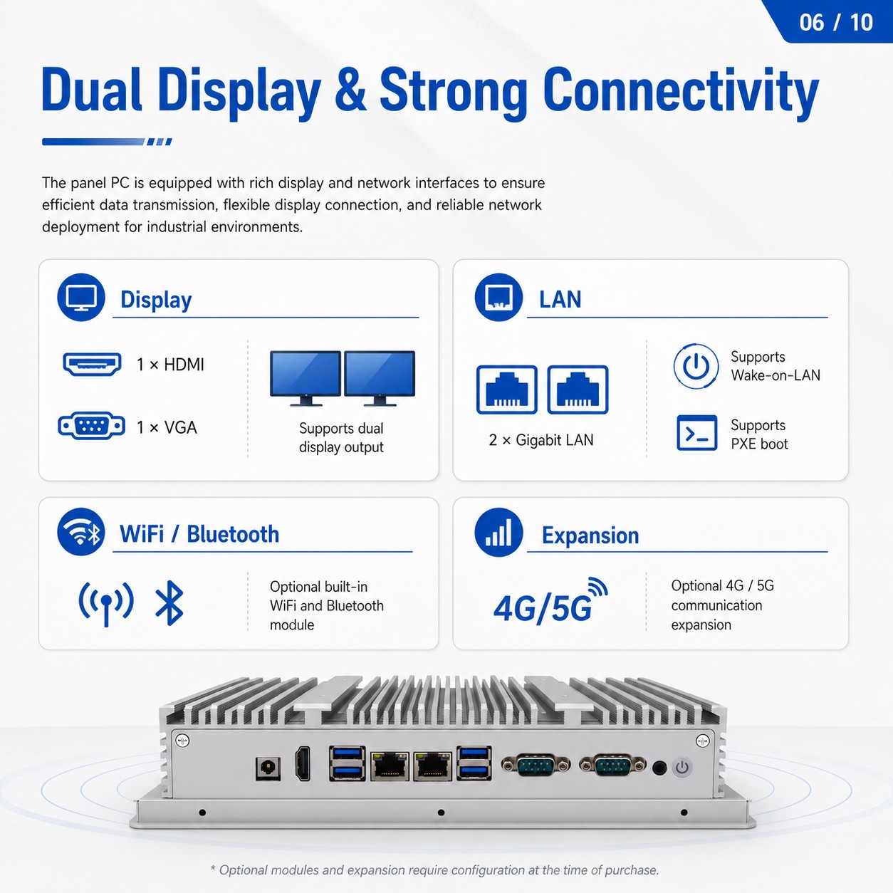 7 10.1inch Industrial Panel Pc Gty 101t