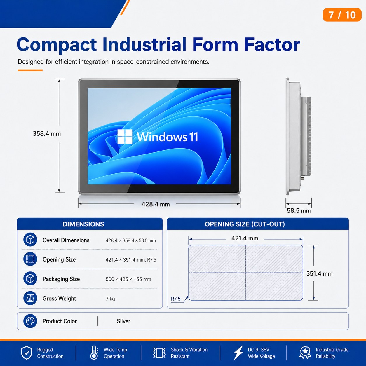 7 Industrial Pane Pc Manufacturer Jieruicc