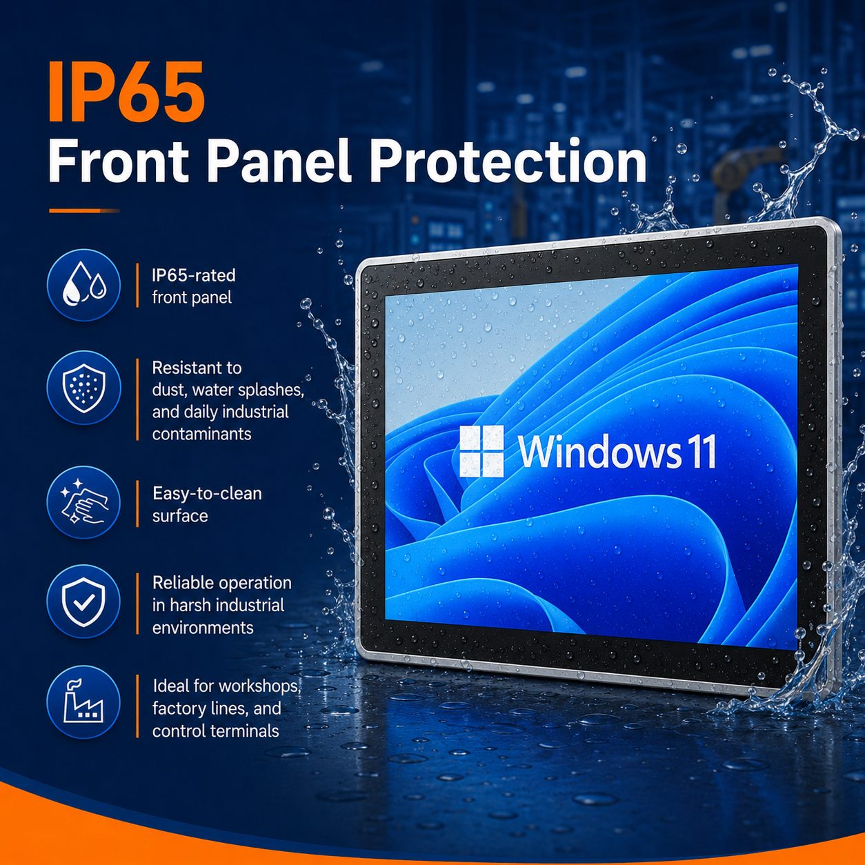  Industrial Panel PC 17 Inch IP65 Capacitive Touchscreen