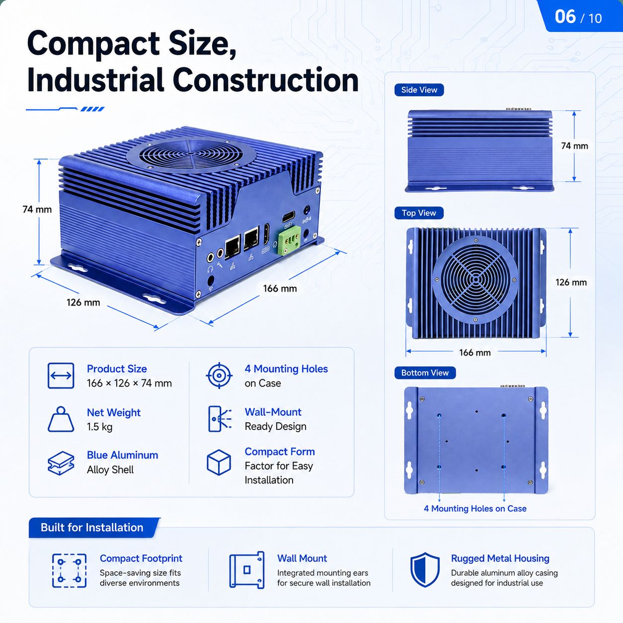  Industrial Mini PC with Dual LAN