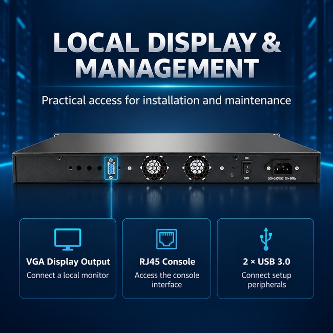 Rackmount Firewall Appliance with 6 × 2.5GbE LAN