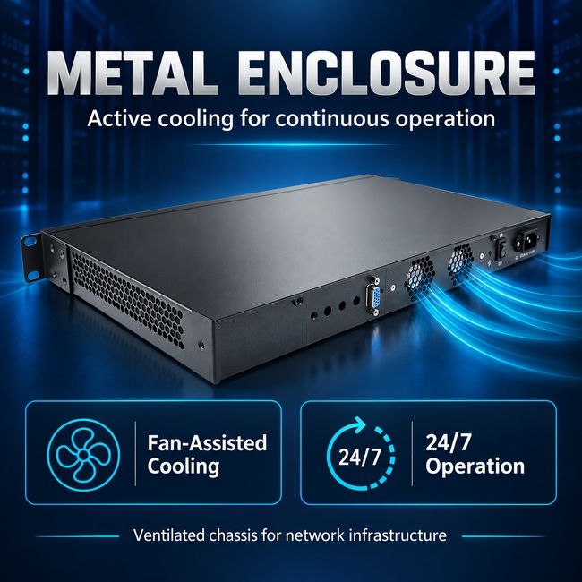 Rackmount Firewall Appliance with 6 × 2.5GbE LAN