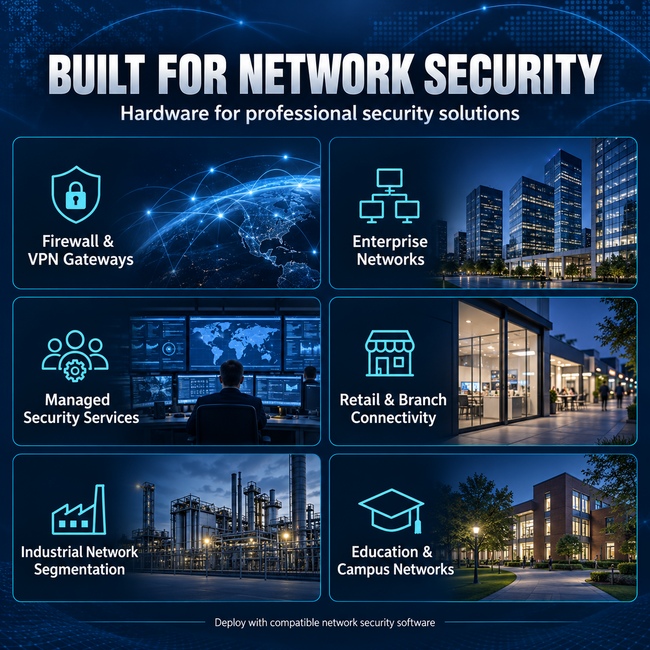 Rackmount Firewall Appliance with 6 × 2.5GbE LAN