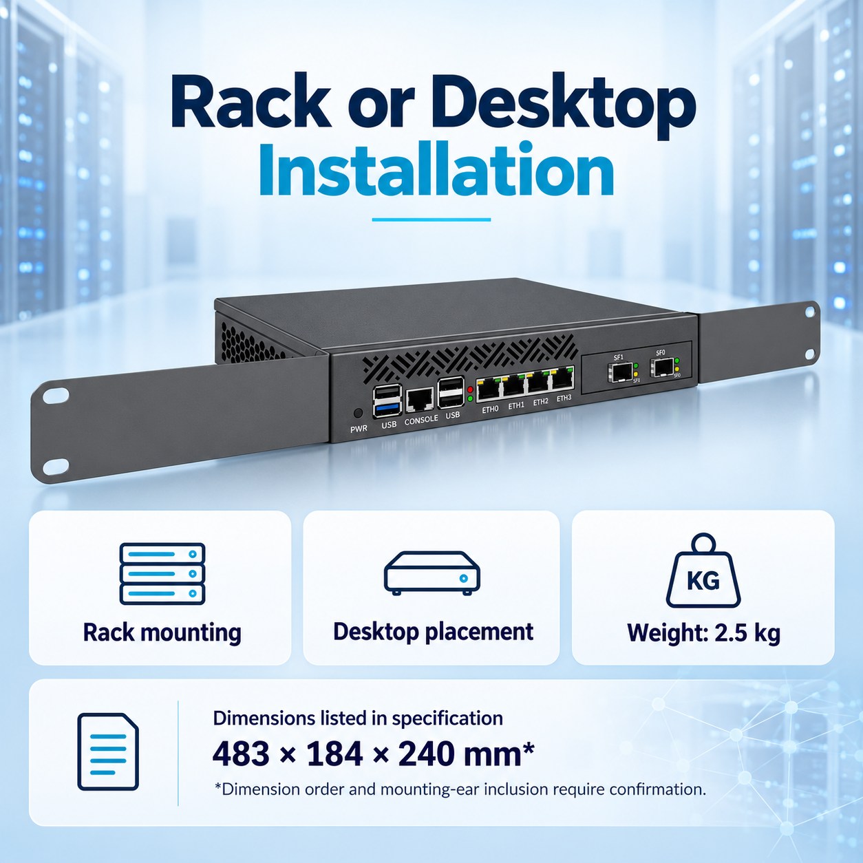 10Gb optical firewall PC