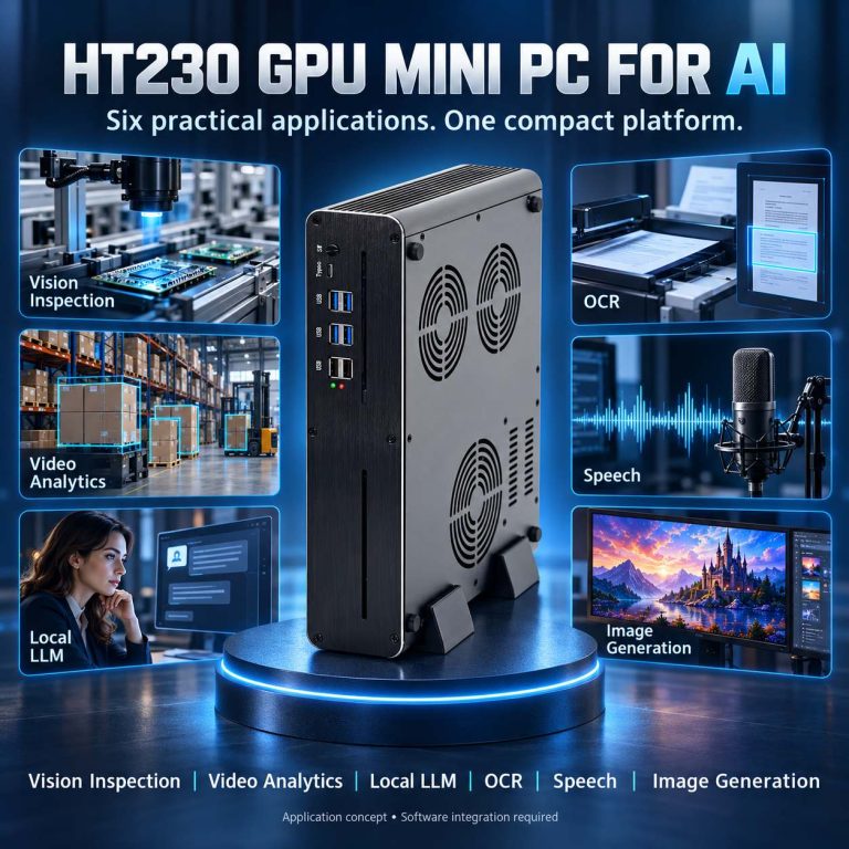 Mini PC for AI: HT230 Edge AI Applications