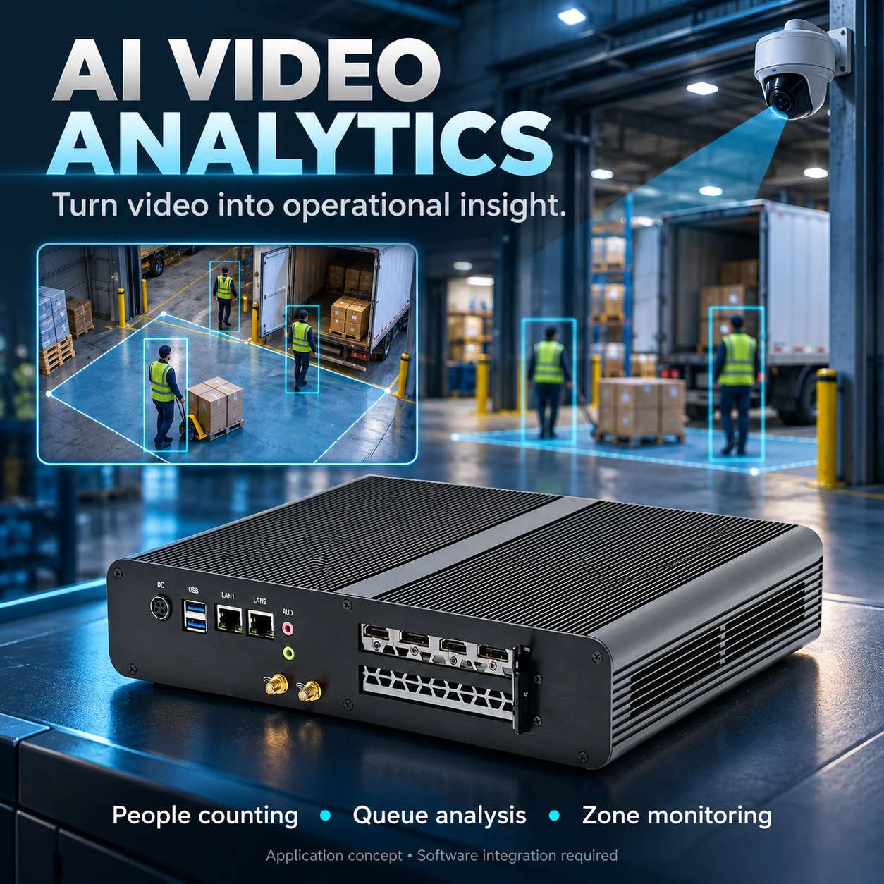 Mini Pc Ht230 For Ai Powered Intelligent Warehouse Video Analysis