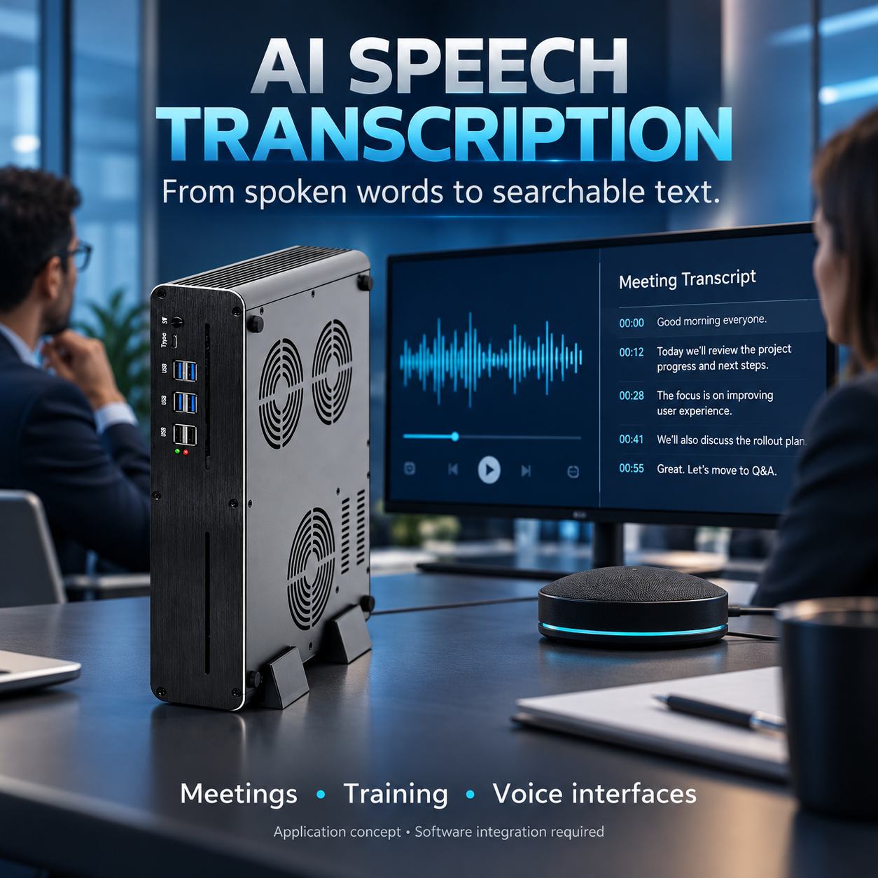 Mini Pc For Ai Powered Speech To Text Conferencing Applications